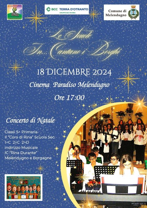 CONCERTO DI NATALE…”LE SCUOLE IN..CANTANO I BORGHI”